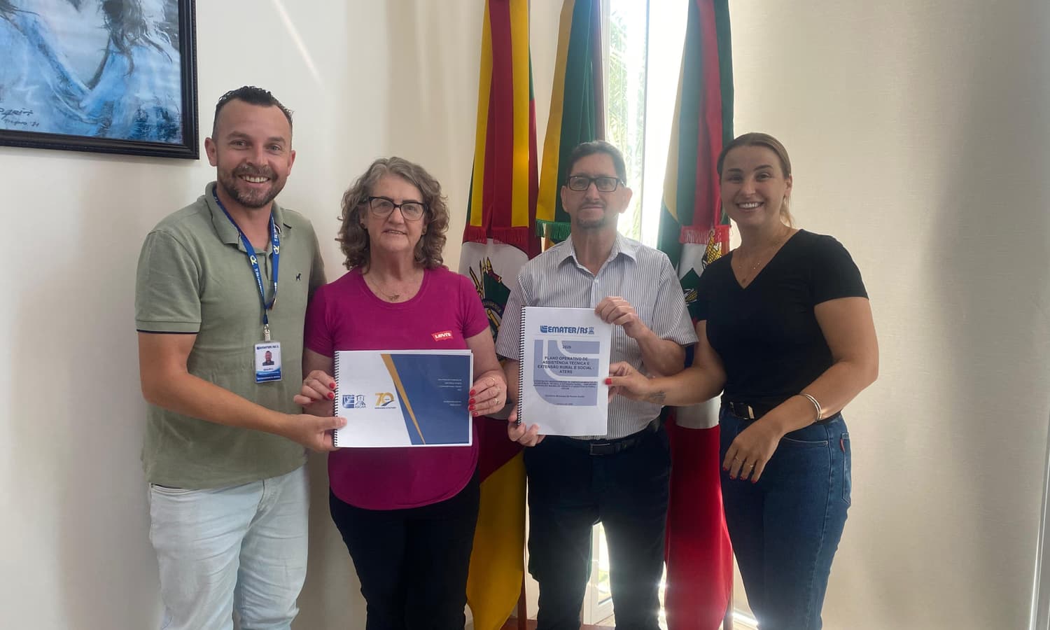 Emater de Rodeio Bonito entrega ao Executivo o Relatório de Trabalho 2025 e Plano de Ações para 2026