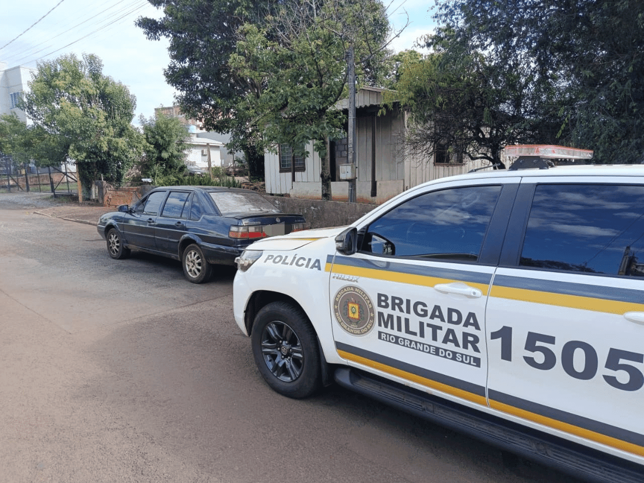 Brigada Militar recupera veículo furtado e prende suspeito em Frederico Westphalen